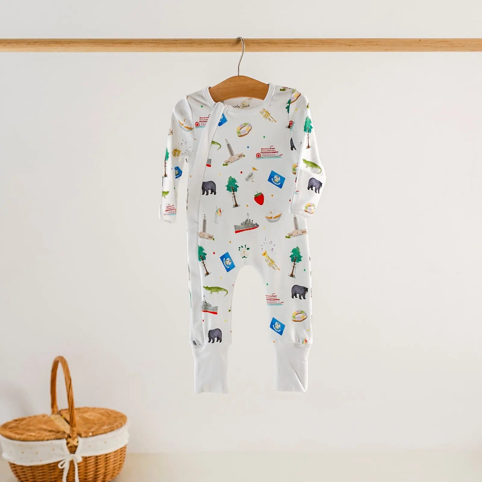 Louisiana Kids Organic Cotton Pajama Set Nola Tawk
