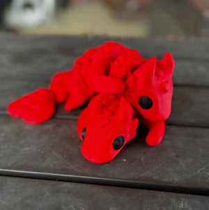 Love Dragon 3D Printed Fidget Toy | Valentine Fantasy Sensory Toy by Mushroom Lady Co, paper gift detail photo 4