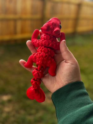 Love Dragon 3D Printed Fidget Toy | Valentine Fantasy Sensory Toy by Mushroom Lady Co, paper gift detail photo 6