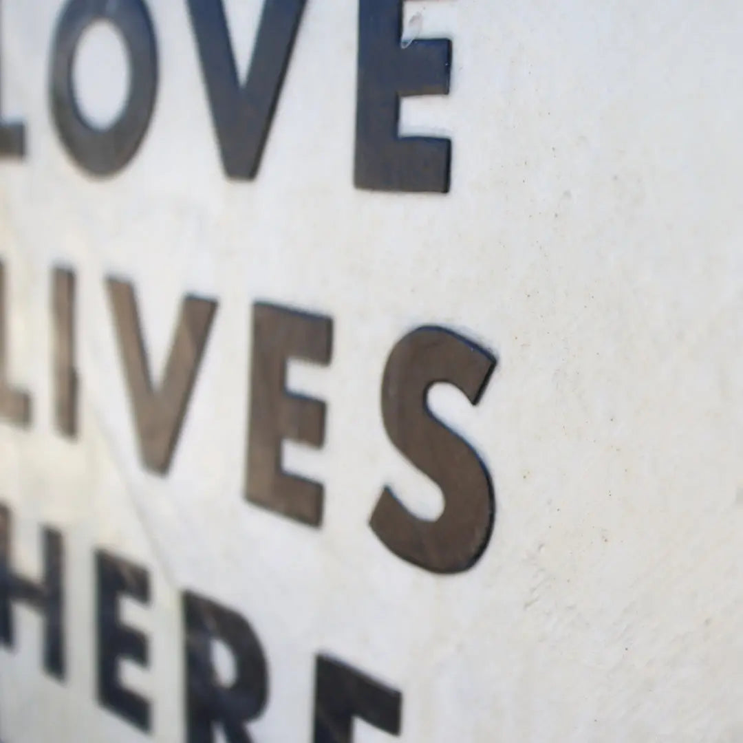 Love Lives Here Artwork by Dennehey Design Co., original artwork detail photo 3