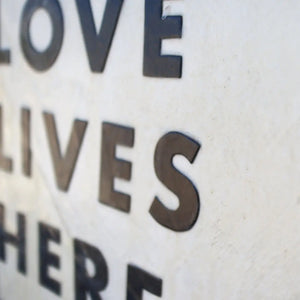 Love Lives Here Artwork by Dennehey Design Co., original artwork detail photo 3