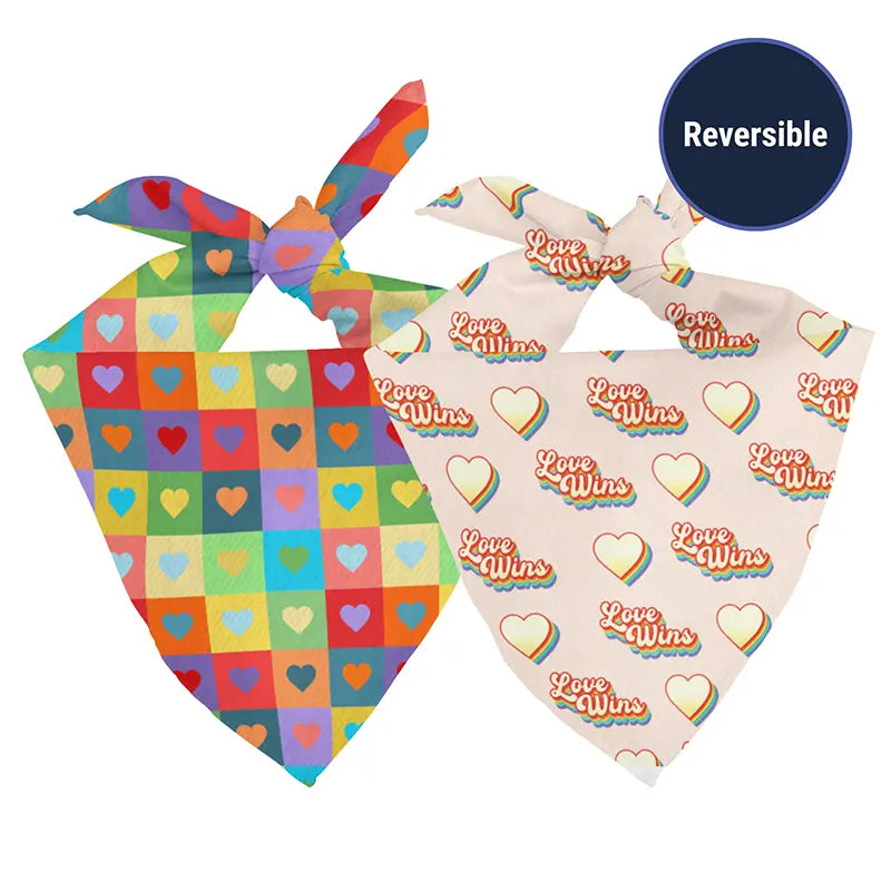 Love Wins Dog Bandana by Dog Bandana Co., pet accessory detail photo 2