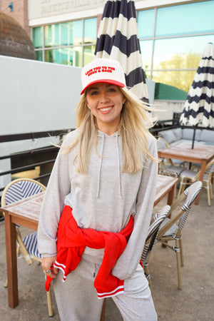 Love you to the Moon - Red Vintage Trucker Hat KenzKustomz