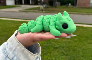 Lucky Dragon 3D Printed Fidget Toy | Shamrock Fantasy Sensory Toy by Mushroom Lady Co, paper gift main product photo