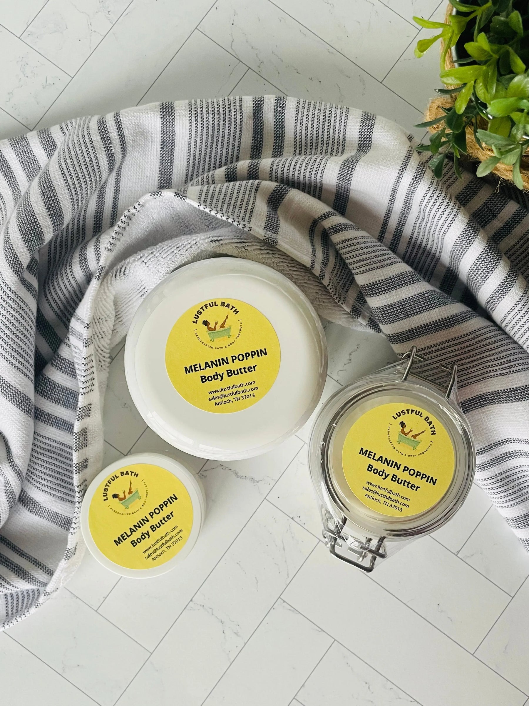 Melanin Popping Body Butter by Lustful Bath, LLC, natural skincare main product photo