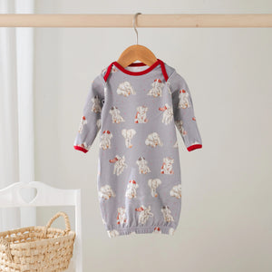 MVC: Alabama (Elephants) Organic Cotton Kids Pajamas (Gray) by Nola Tawk, Southern food gift detail photo 3