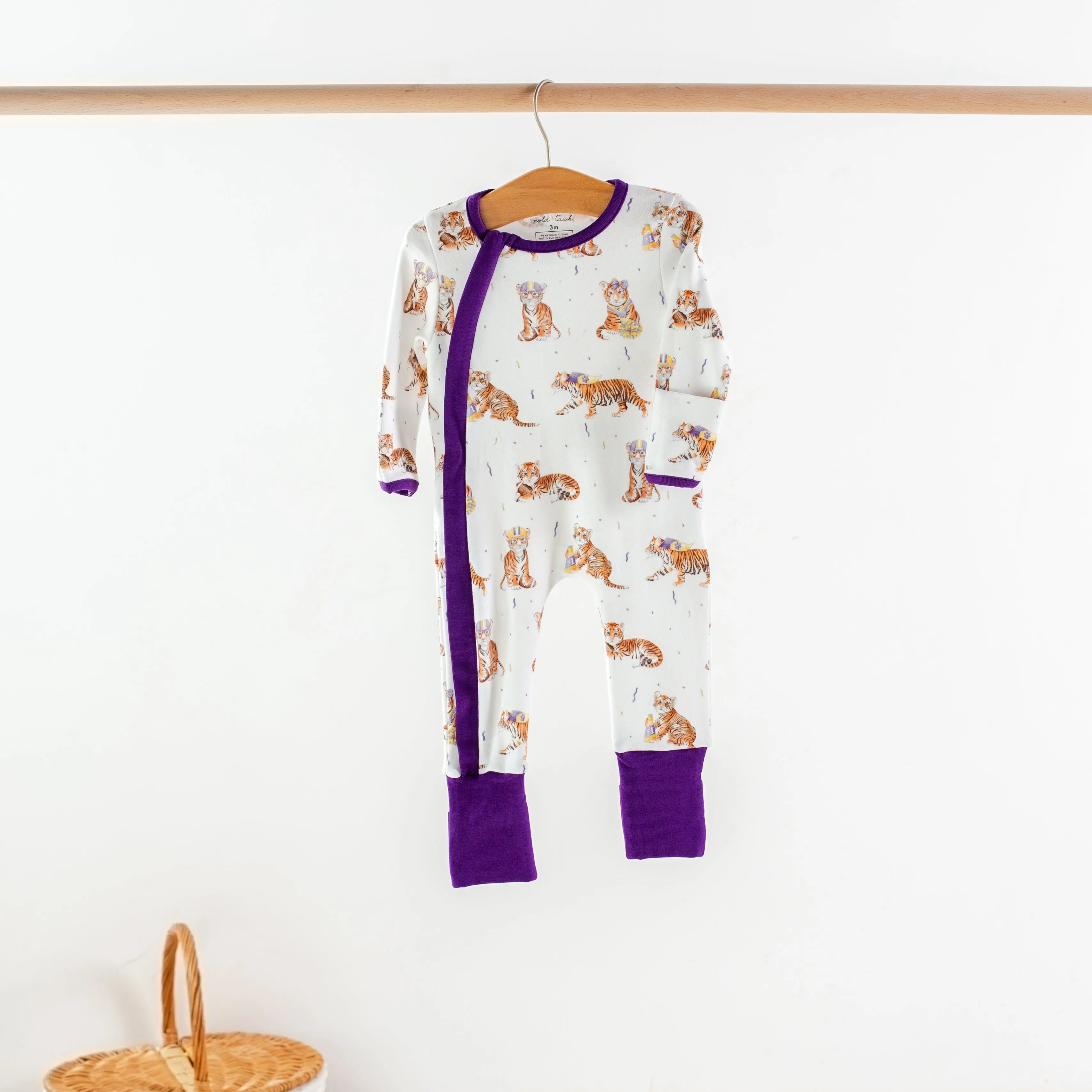 MVC: Louisiana Tigers Organic Cotton Pajama Set Nola Tawk