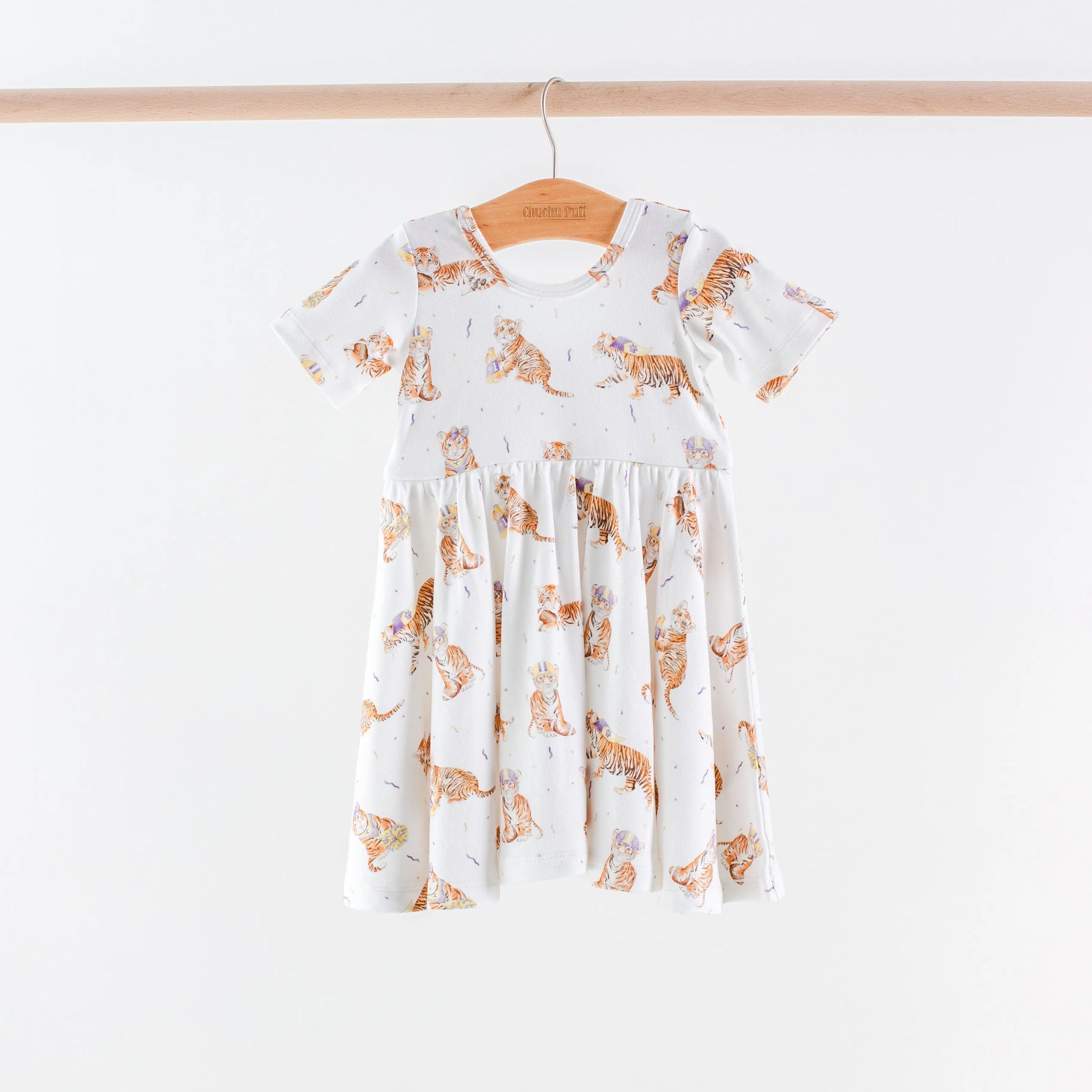MVC: Louisiana Tigers Organic Cotton Twirl Dress Nola Tawk