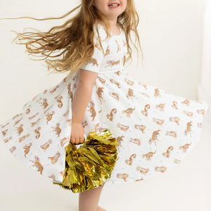 MVC: Louisiana Tigers Organic Cotton Twirl Dress Nola Tawk