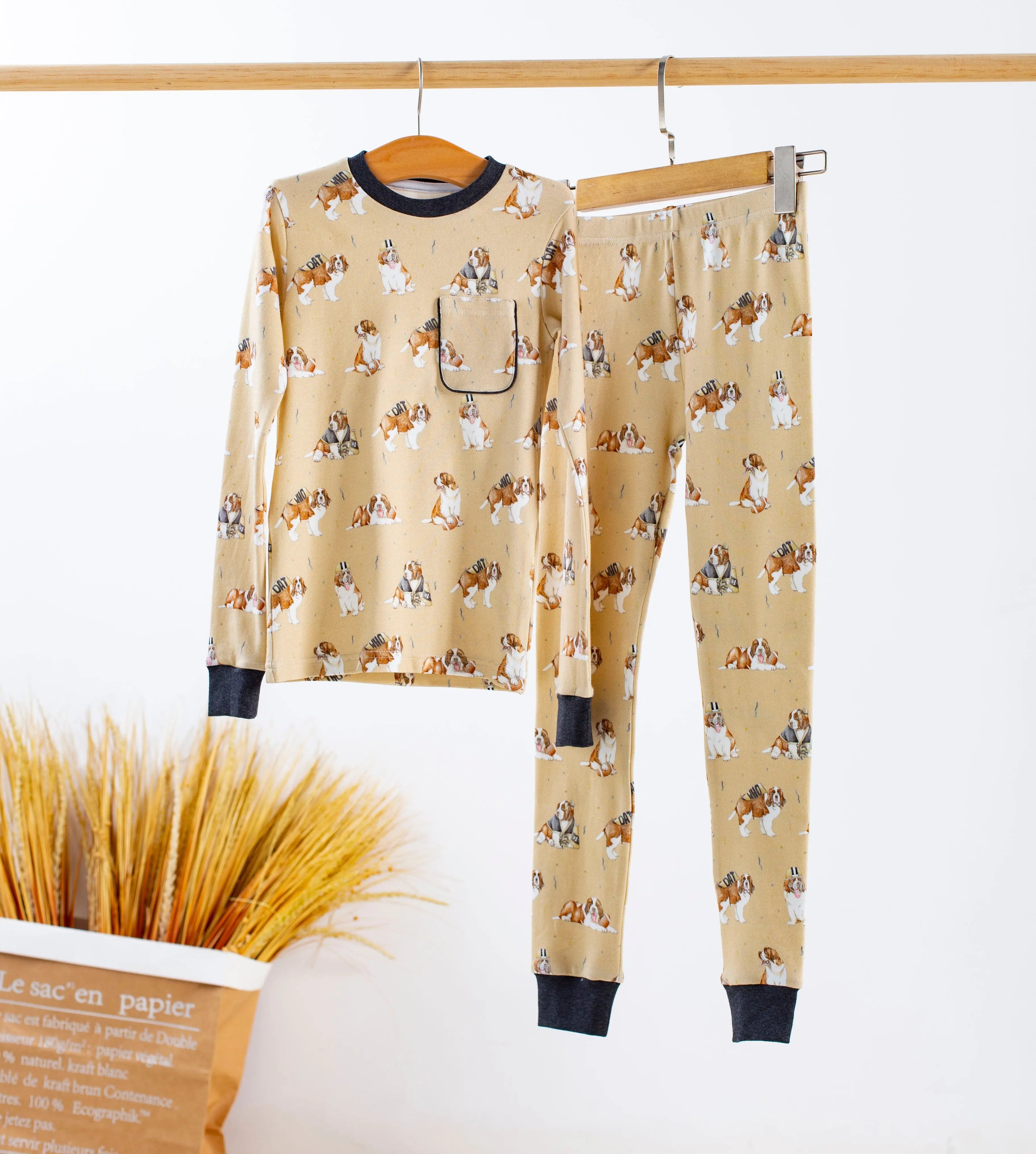 MVP: Louisiana Saints Organic Cotton Pajama Set by Nola Tawk, Southern food gift main product photo