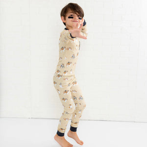 MVP: Louisiana Saints Organic Cotton Pajama Set by Nola Tawk, Southern food gift detail photo 3