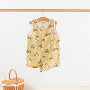 MVP: Louisiana Saints Organic Muslin Shortalls Nola Tawk