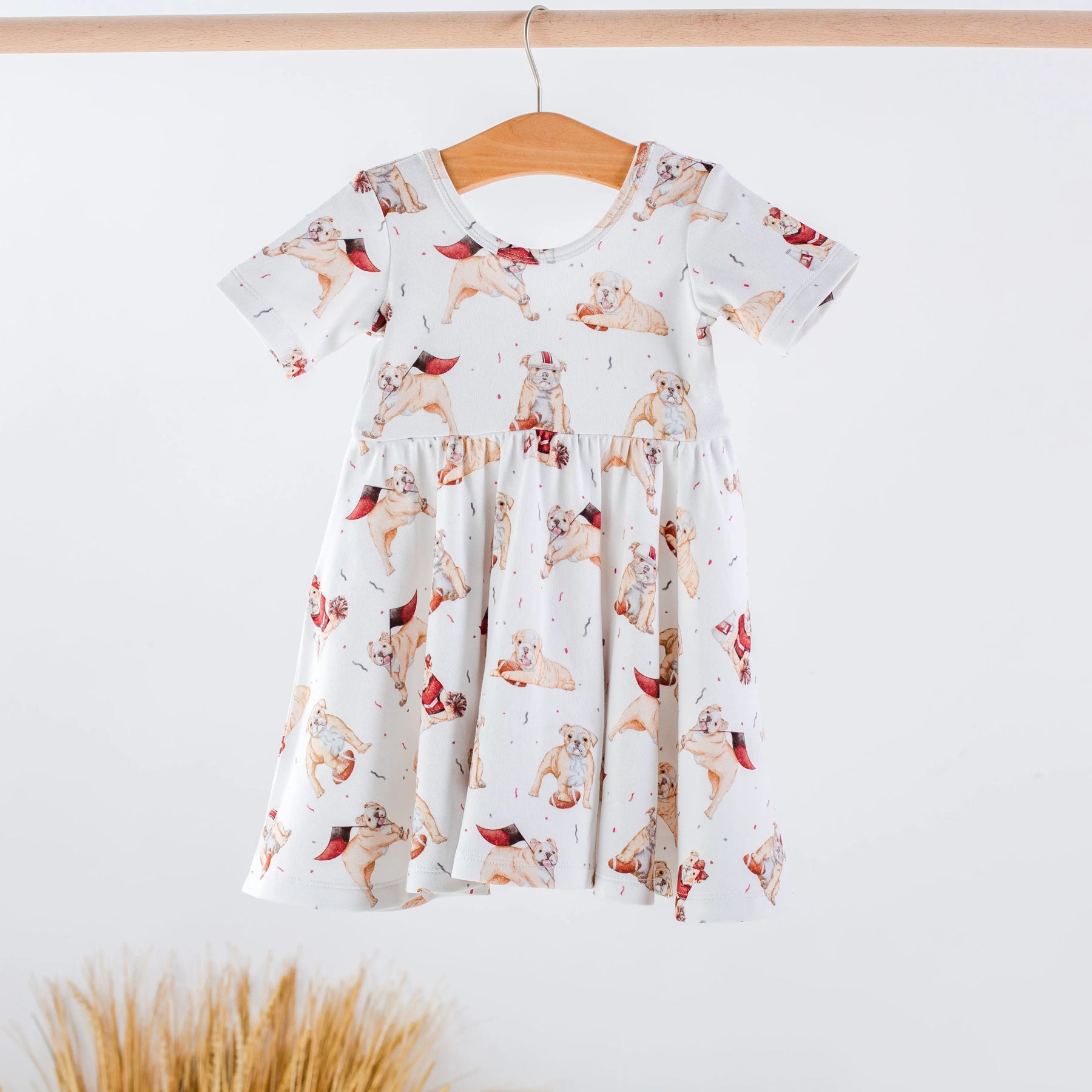 MVP: Mississippi Bulldogs Organic Cotton Dress for Kids Nola Tawk