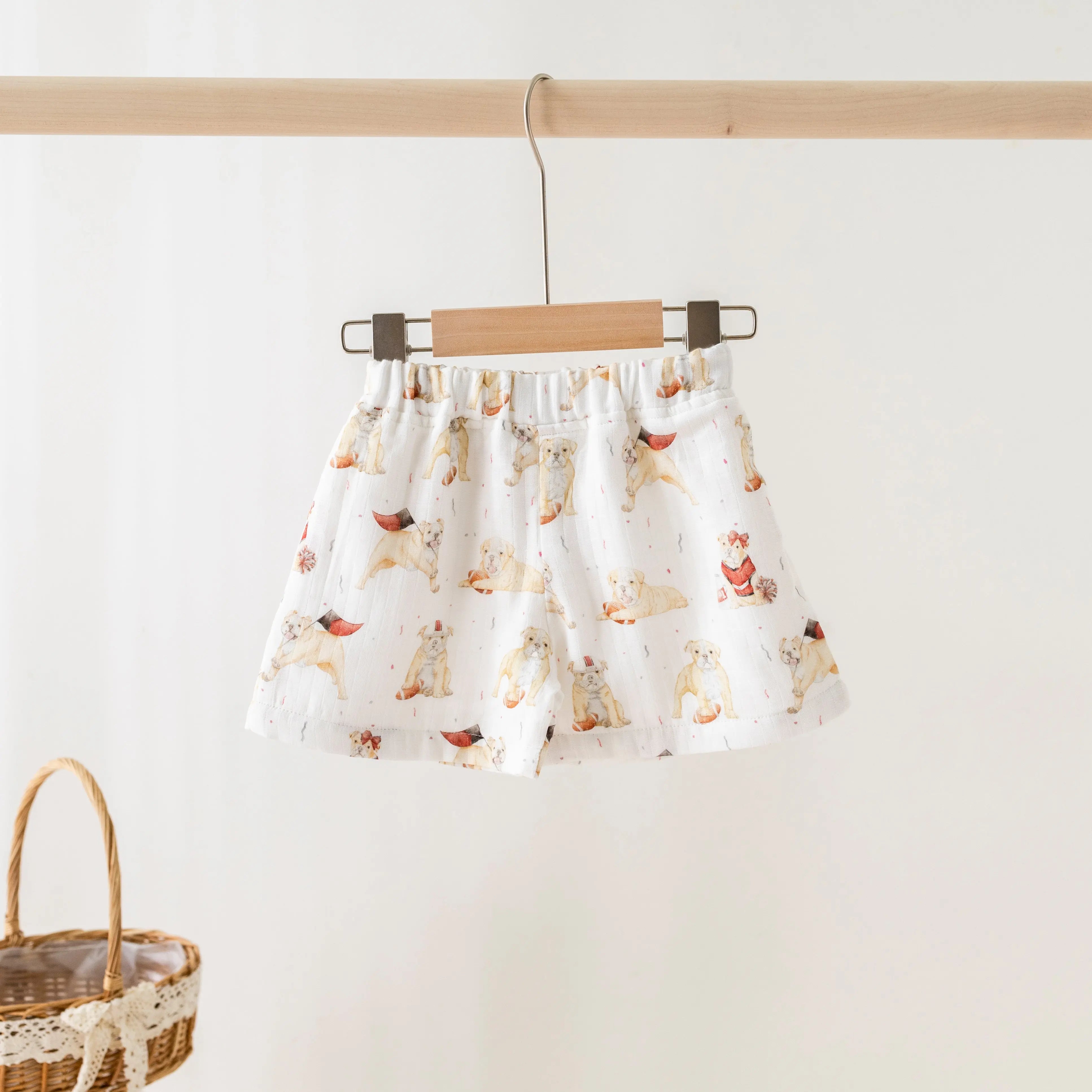 MVP: Mississippi Bulldogs Organic Muslin Shorts Nola Tawk