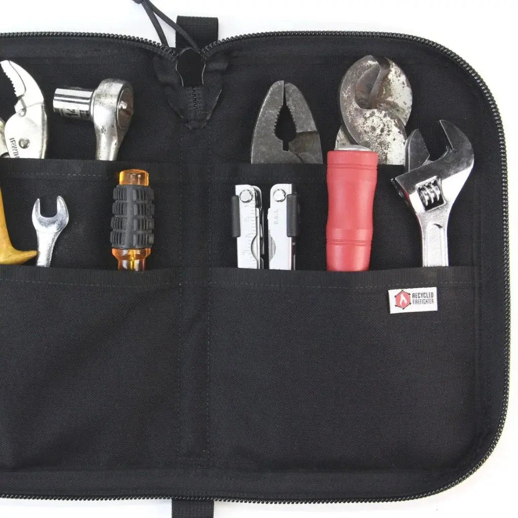 Large black Major Dopp Bag with tools like pliers, wrenches, and screwdrivers.