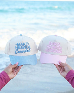 Make Heaven Crowded - Denim Vintage Trucker Hat KenzKustomz