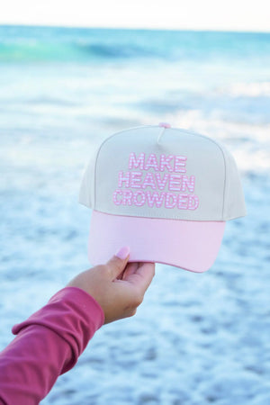 Make Heaven Crowded - Denim Vintage Trucker Hat KenzKustomz