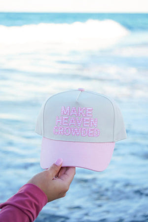 Make Heaven Crowded - Denim Vintage Trucker Hat KenzKustomz