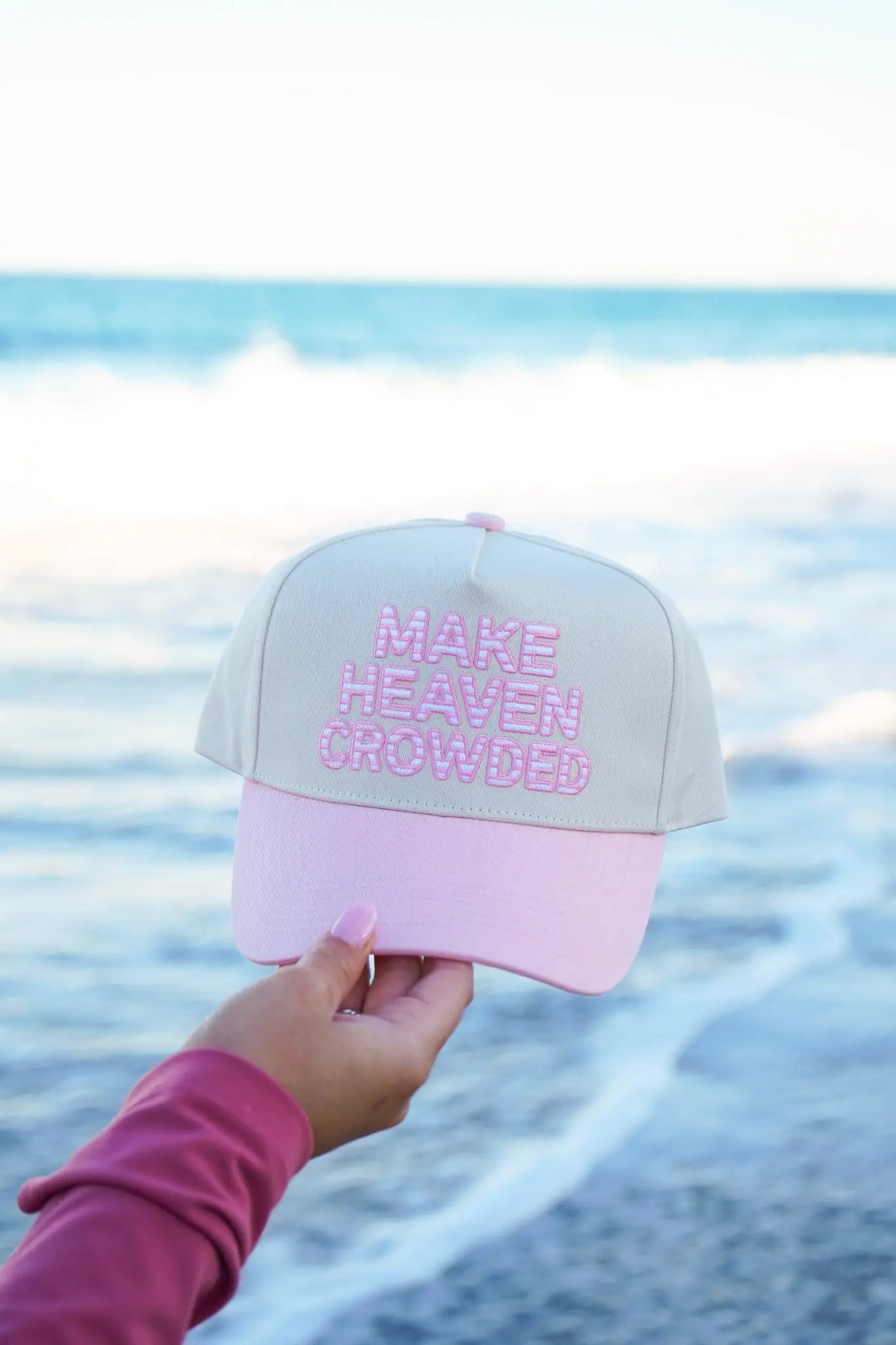 Make Heaven Crowded - Denim Vintage Trucker Hat KenzKustomz