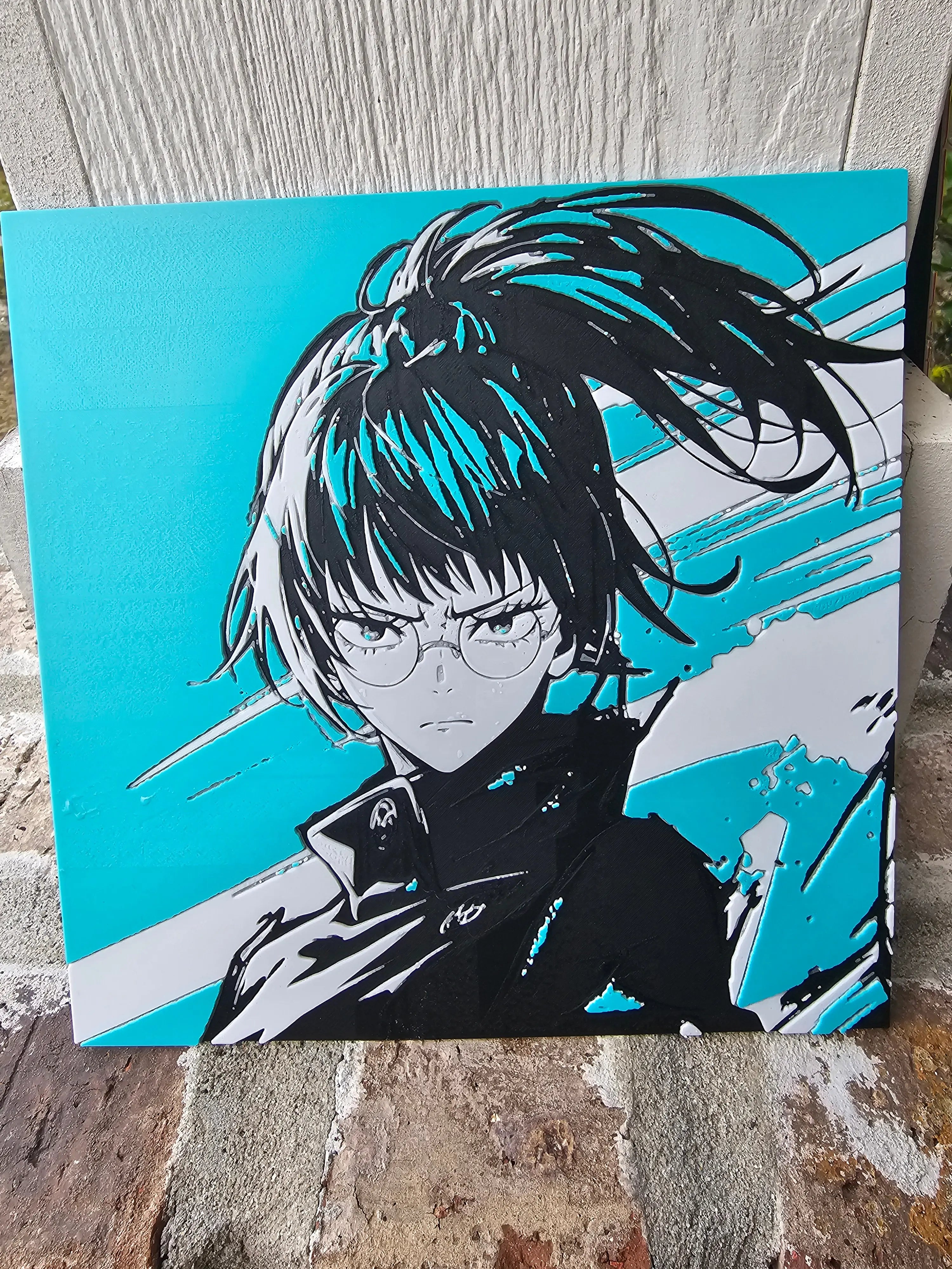Maki Zenin HueForge Print – Jujutsu Kaisen Anime Wall Art by The Tween Space, Southern home decor main product photo