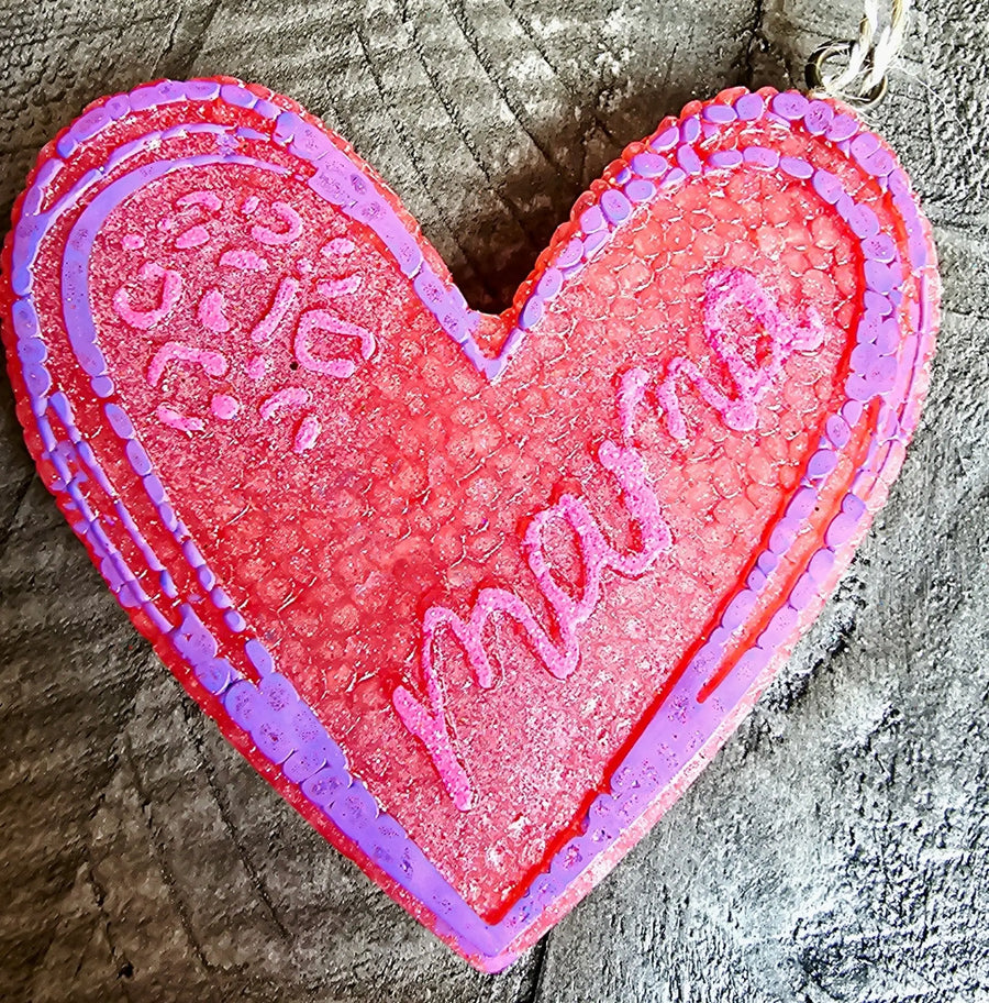 Mama Heart Car Freshie – Handmade Aroma Bead Air Freshener