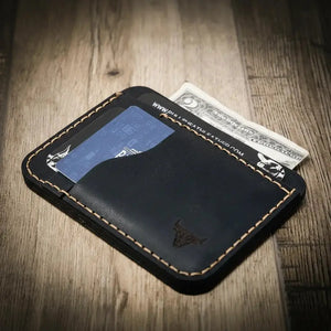 Full-grain leather Mansfield Minimalist Wallet for everyday carry