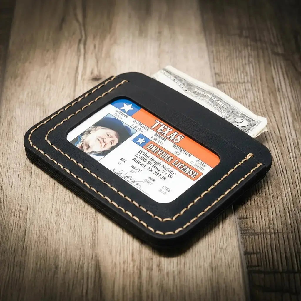 Mansfield Minimalist Wallet with reinforced stitching and finished edges