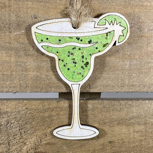 Margarita Wooden Christmas Ornament | Tropical Holiday Decor