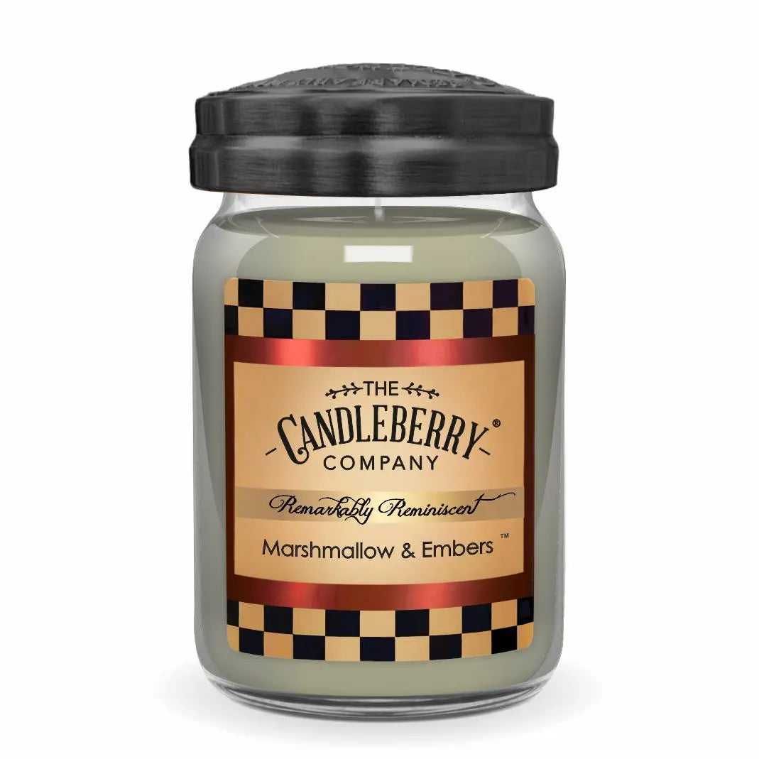 Marshmallow & Embers™, Large Jar Candle (Collective) by The Candleberry® Candle Company, scented candle main product photo
