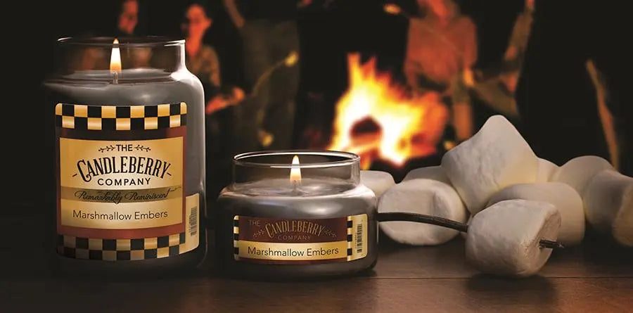 Marshmallow & Embers™, Small Jar Candle (Collective) by The Candleberry® Candle Company, scented candle detail photo 2