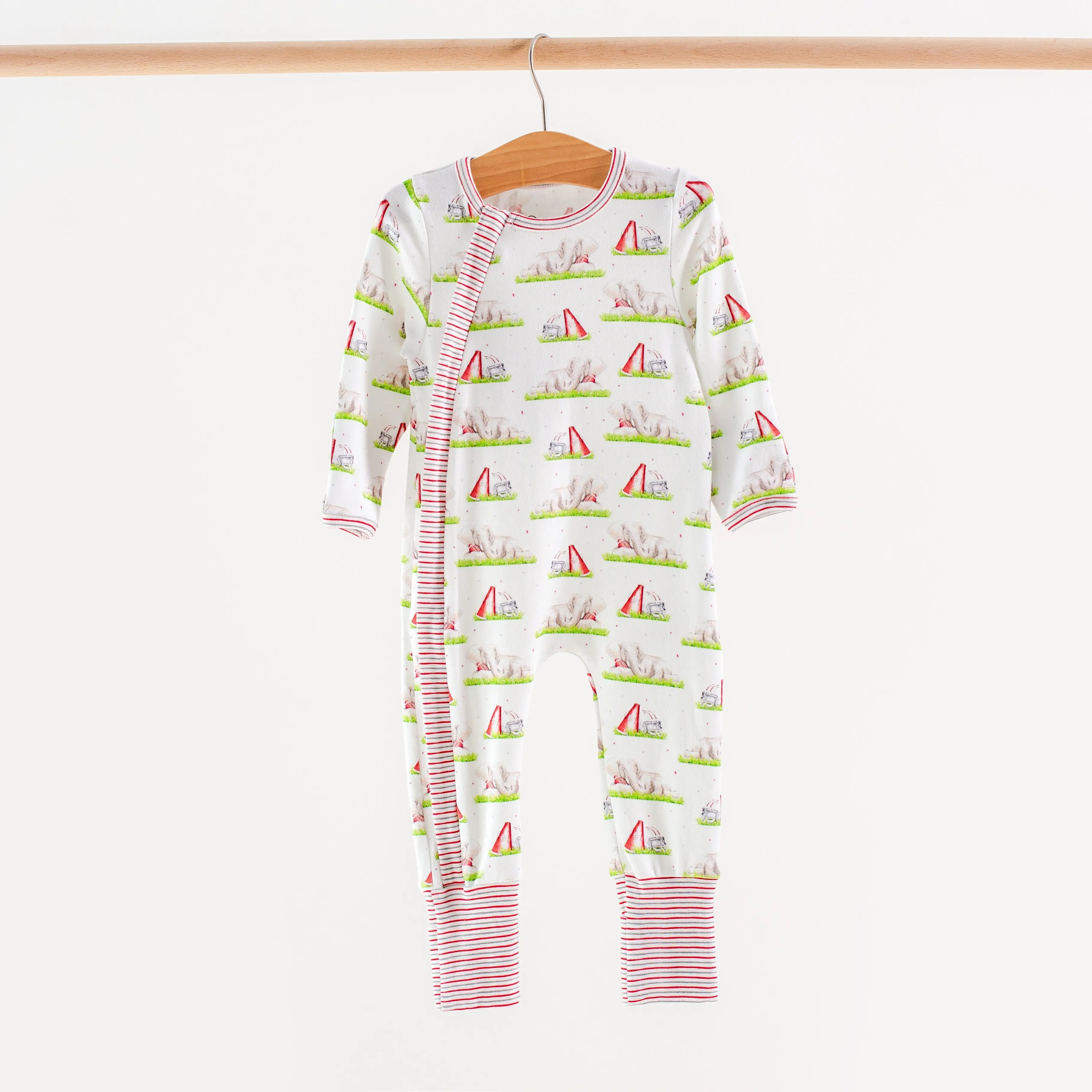 Mascot Mania in Alabama Organic Cotton Kids Pajamas by Nola Tawk, Southern food gift detail photo 2