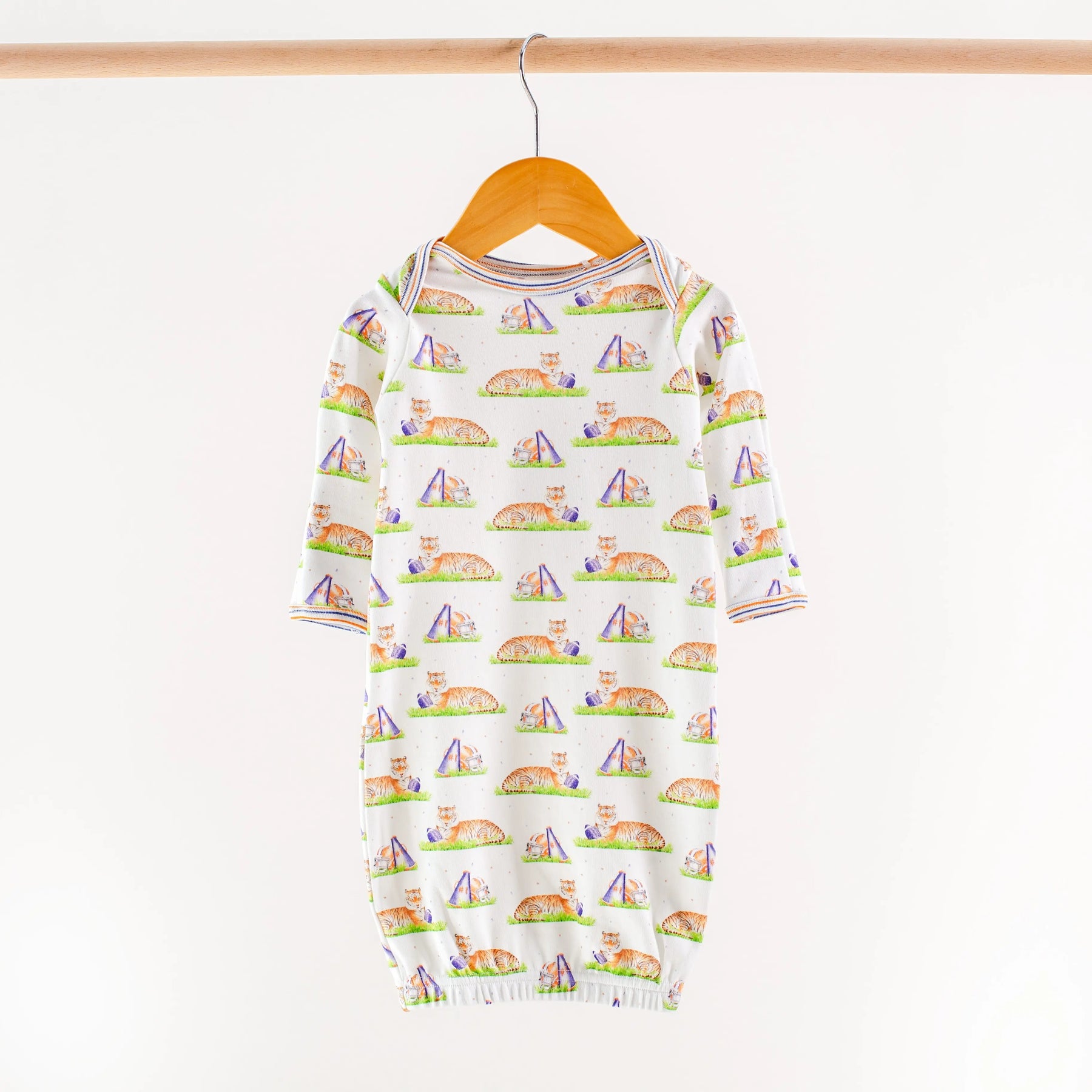 Mascot Mania in Auburn Organic Cotton Kids Pajamas Nola Tawk