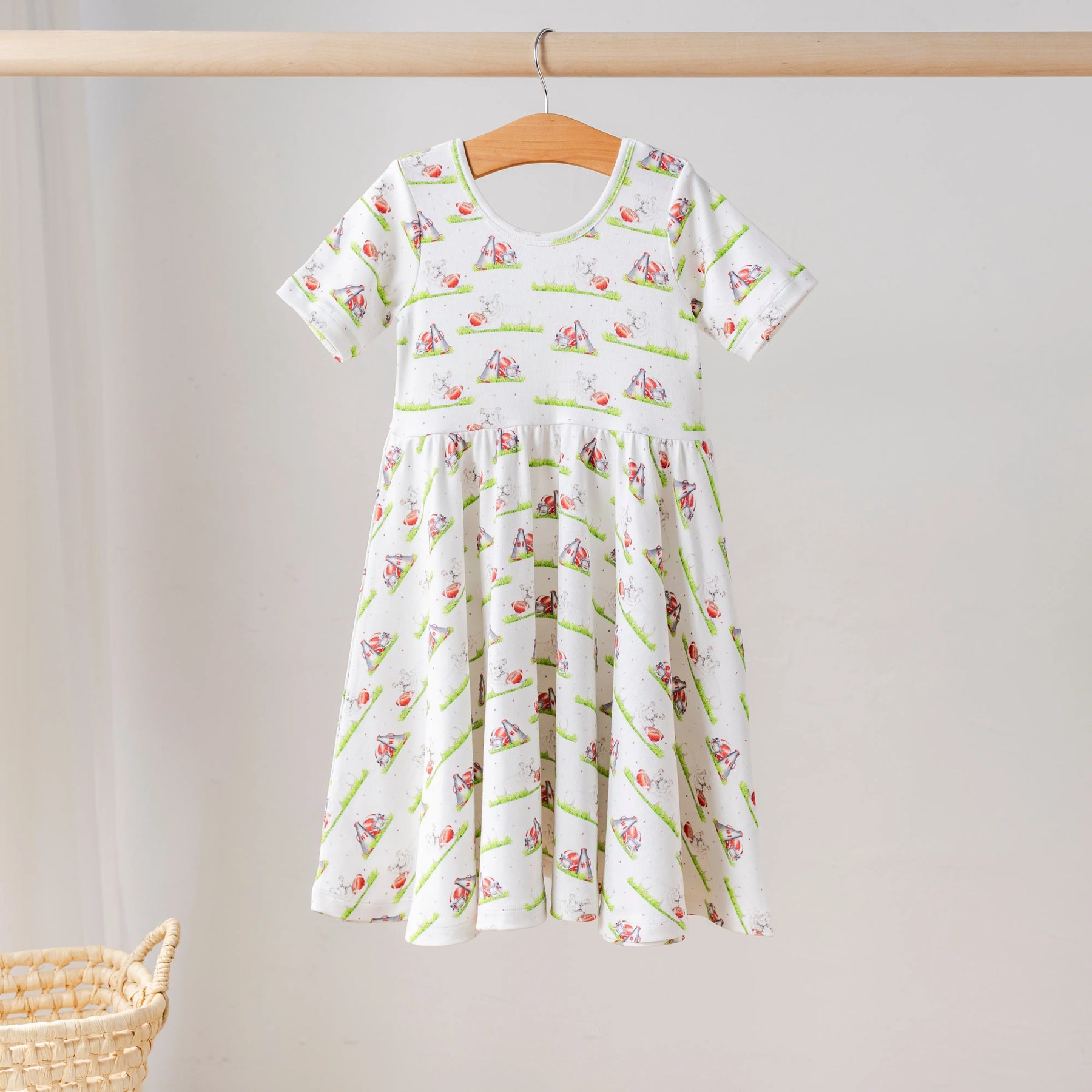 Mascot Mania in Georgia Organic Cotton Dress for Kids Nola Tawk