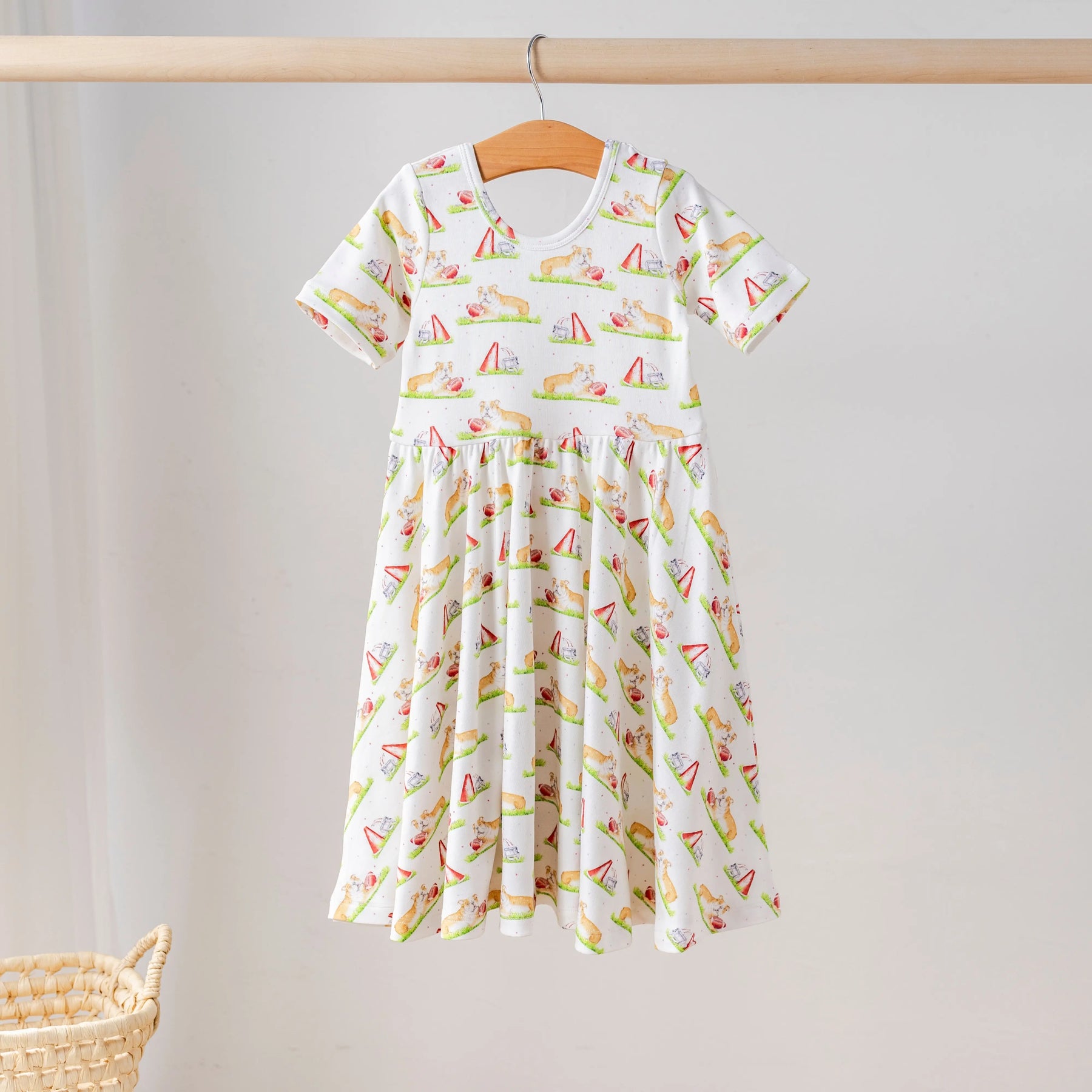Mascot Mania in Mississippi Organic Cotton Dress for Kids Nola Tawk