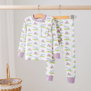 Mascot Mania in Ole Miss Organic Cotton Kids Pajamas Nola Tawk
