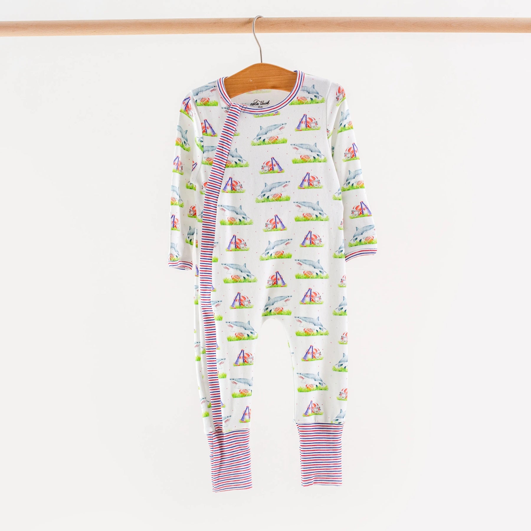 Mascot Mania in Ole Miss Organic Cotton Kids Pajamas Nola Tawk