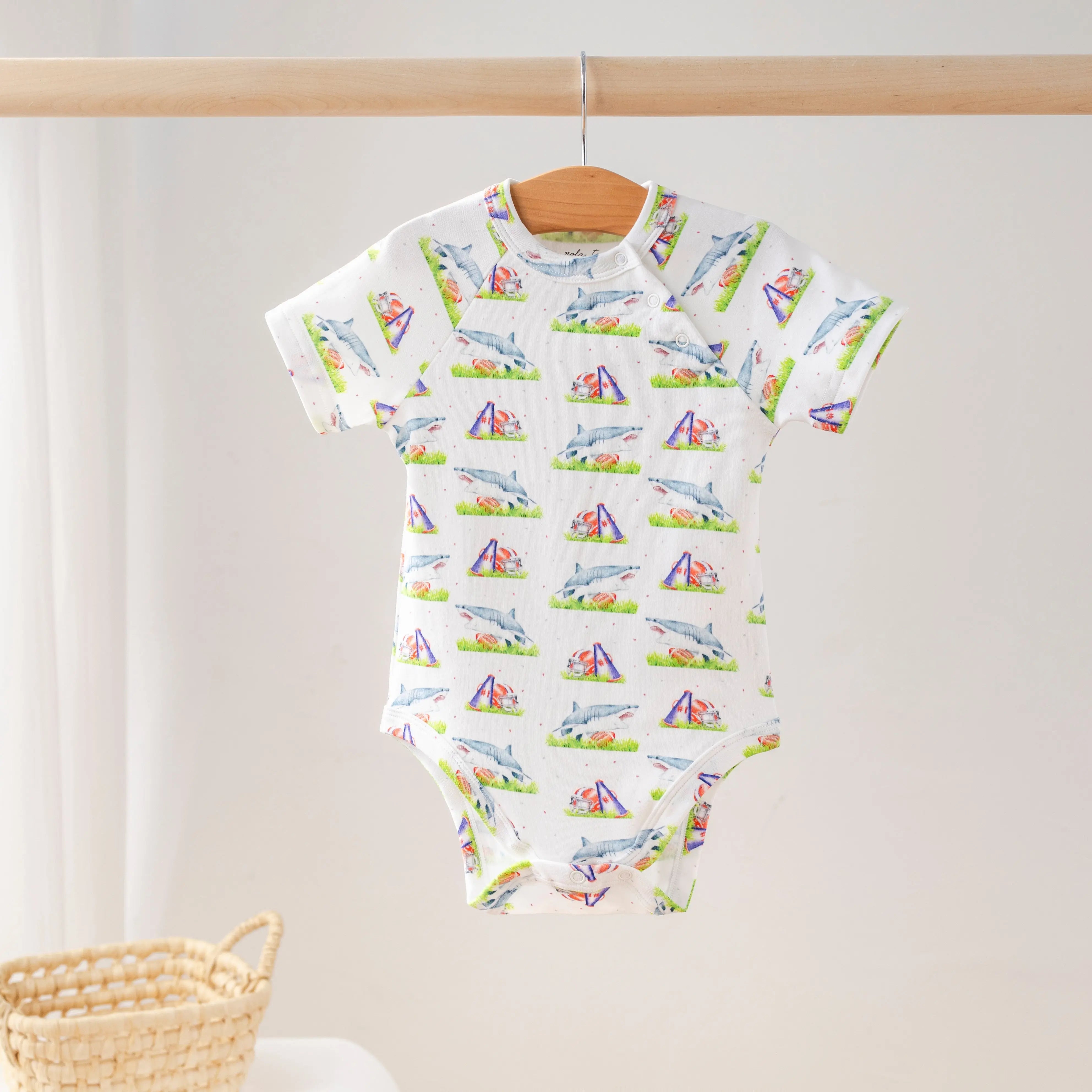 Mascot Mania in Ole Miss Organic Cotton Onesie Nola Tawk