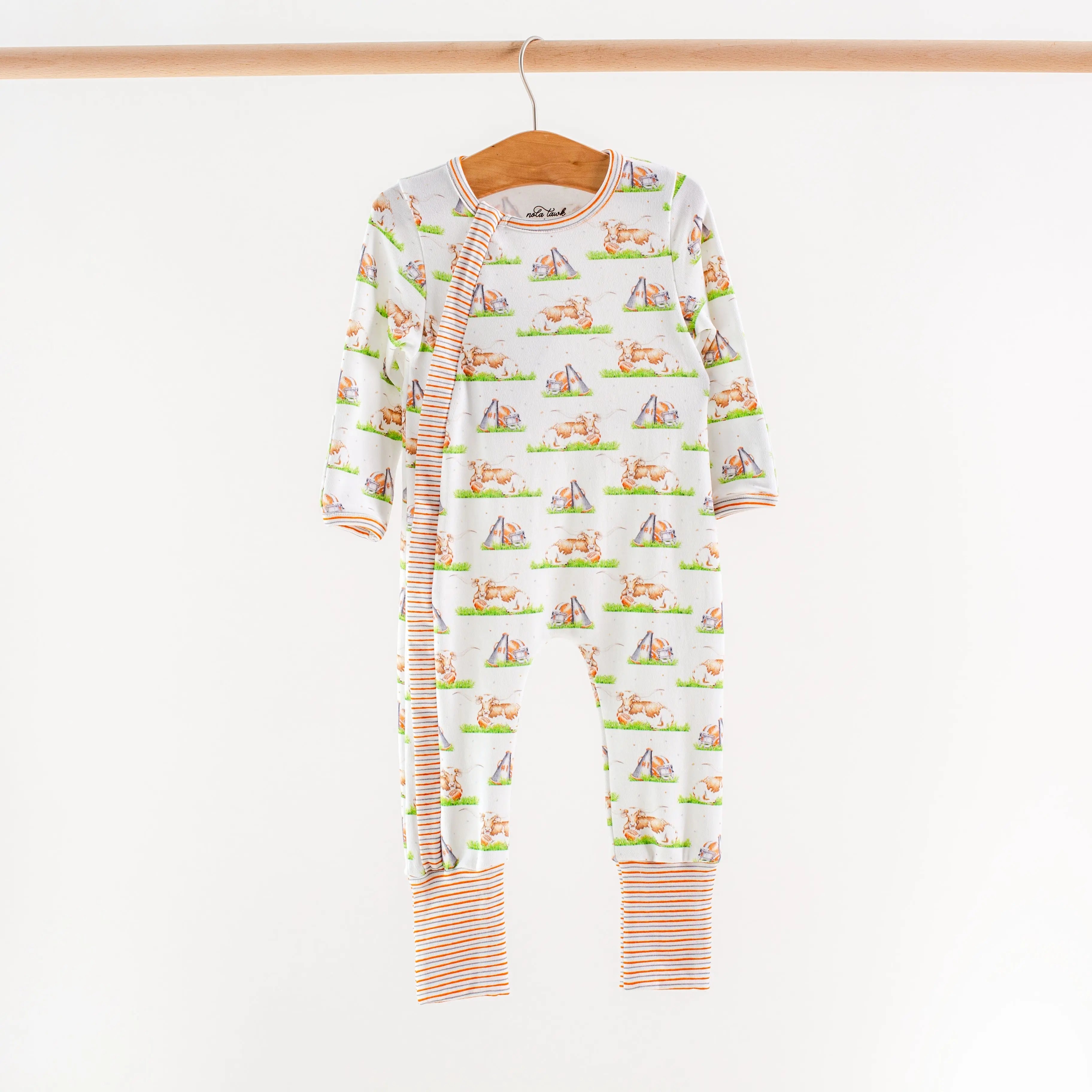 Mascot Mania in Texas Organic Cotton Kids Pajamas by Nola Tawk, Southern food gift detail photo 2