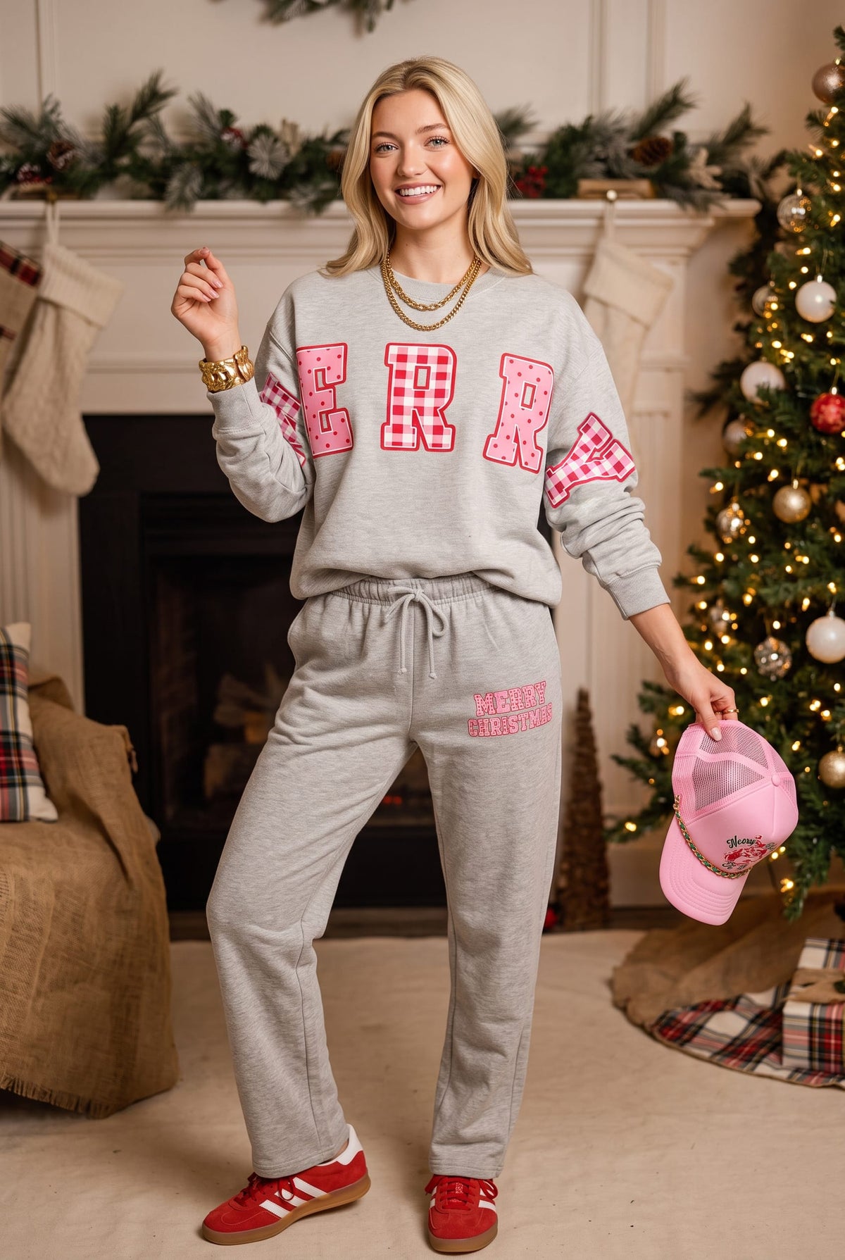 Merry Christmas Patch Sweatshirt by Southern Bliss Company – view 2