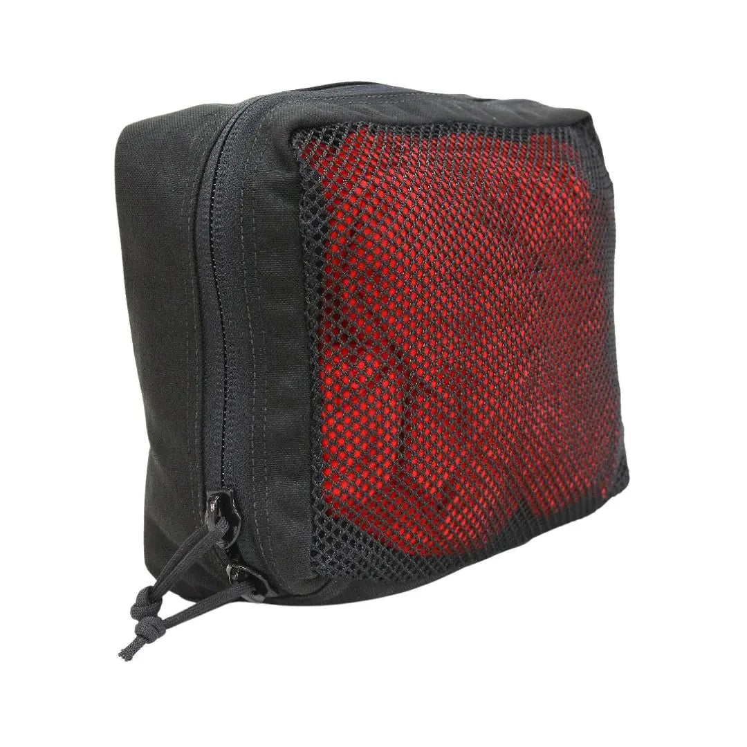12 Hour Rigid Pouch Set by Recycled Firefighter, handmade leather goods detail photo 6
