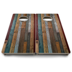 Metallic Wood Planks - Mini or Vacation Size Cornhole Boards by Cornhole Solutions, custom cornhole board detail photo 9