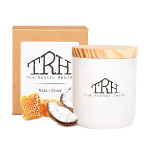 Milk + Honey Candle The Rustic House