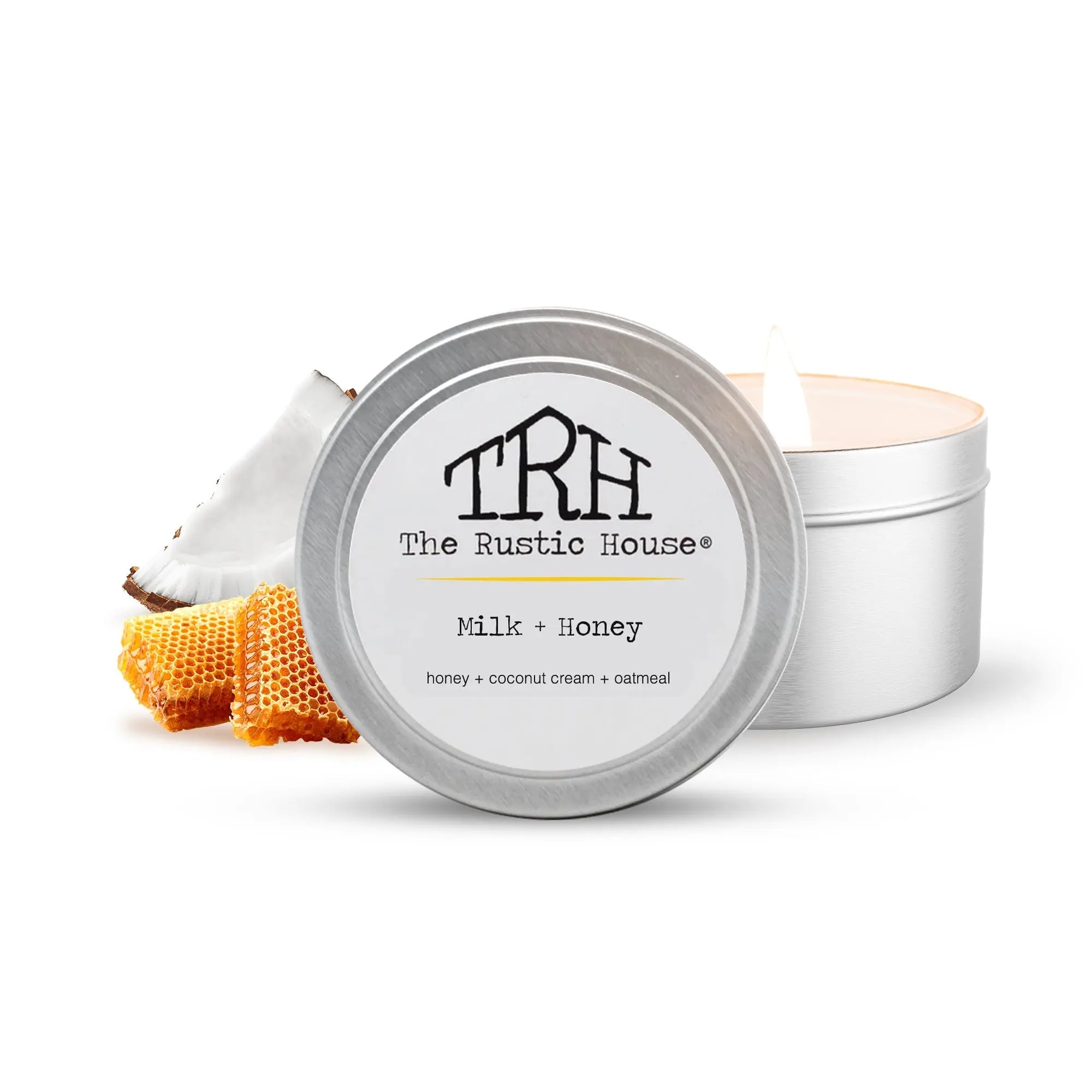 Milk + Honey Travel Tin by The Rustic House, Southern food gift main product photo