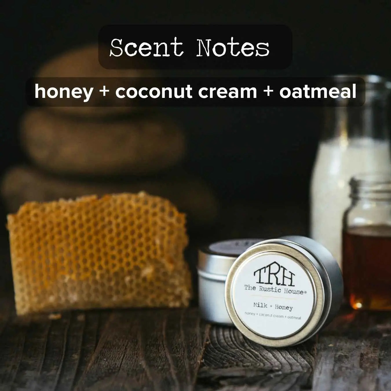 Milk + Honey Travel Tin by The Rustic House, Southern food gift detail photo 2