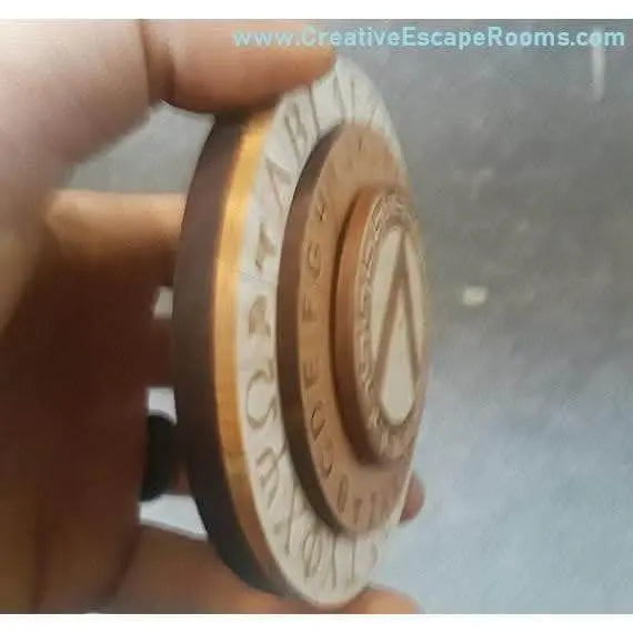 Mini Spartan Cipher Wheel for Escape Rooms by Creative Escape Rooms, Southern lifestyle apparel detail photo 2