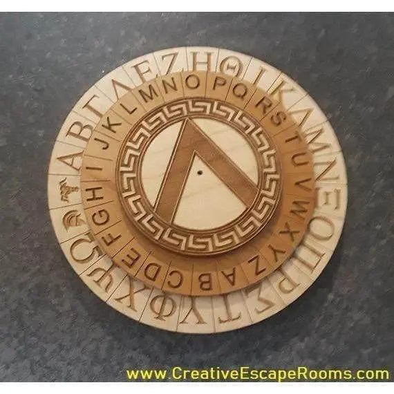 Mini Spartan Cipher Wheel for Escape Rooms by Creative Escape Rooms, Southern lifestyle apparel detail photo 3