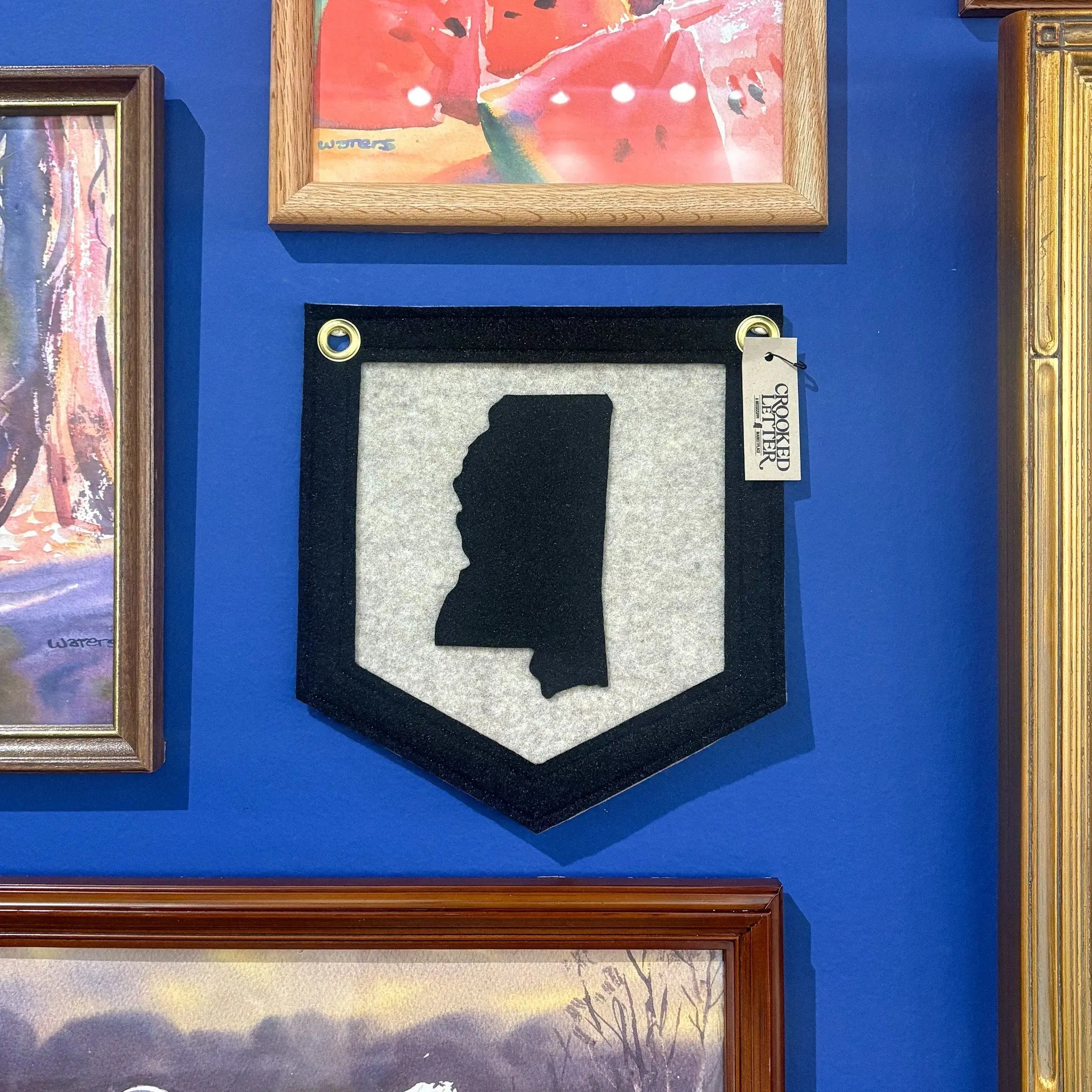 Mini State Pennant by Crooked Letter, Southern home decor main product photo
