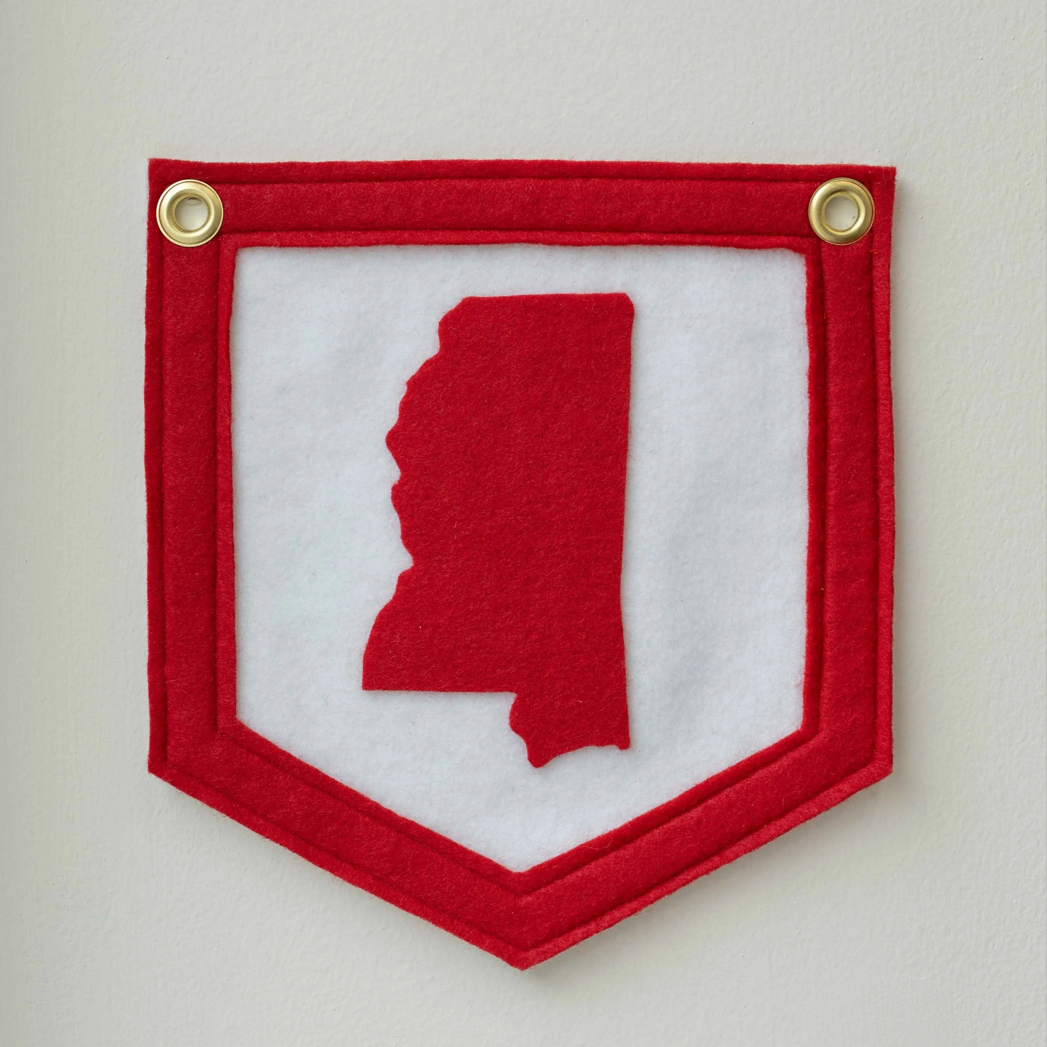 Mini State Pennant by Crooked Letter, Southern home decor detail photo 2