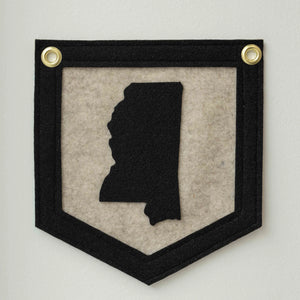 Mini State Pennant by Crooked Letter, Southern home decor detail photo 8