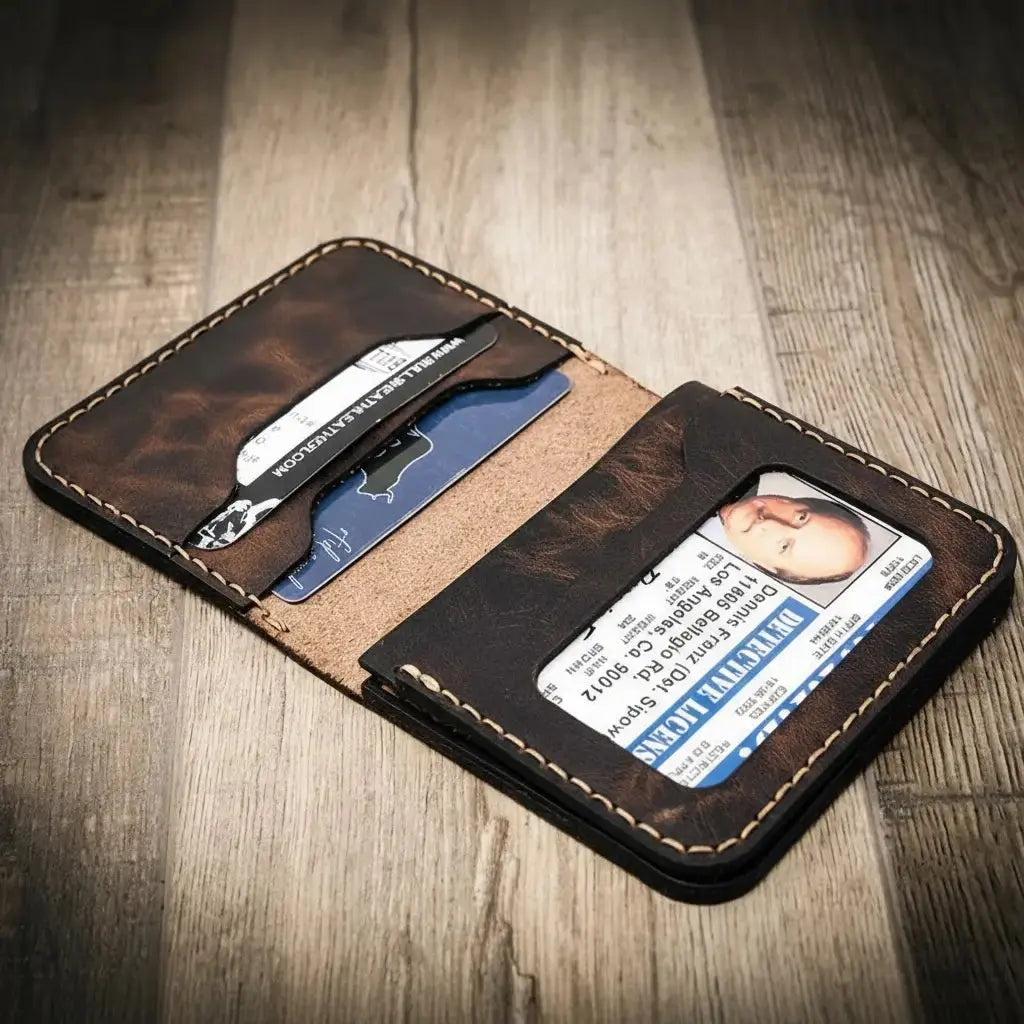 Minimalist Badge Wallet interior pocket construction